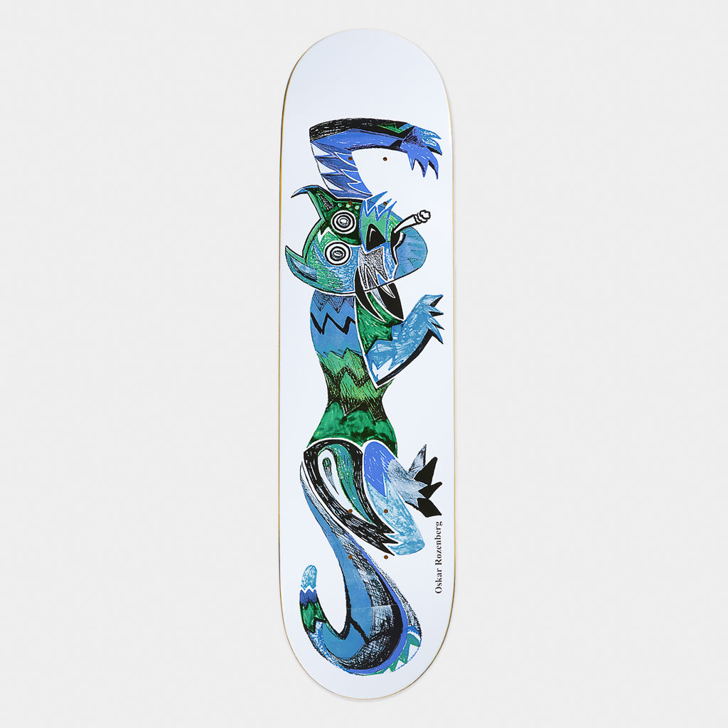 Polar Skate Co. - 8.125" Oskar Rozenberg Trippin Skateboard Deck - White