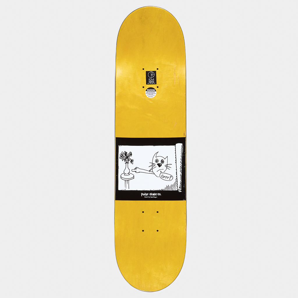 Polar Skate Co. - 8.125" Oskar Rozenberg Trippin Skateboard Deck - White