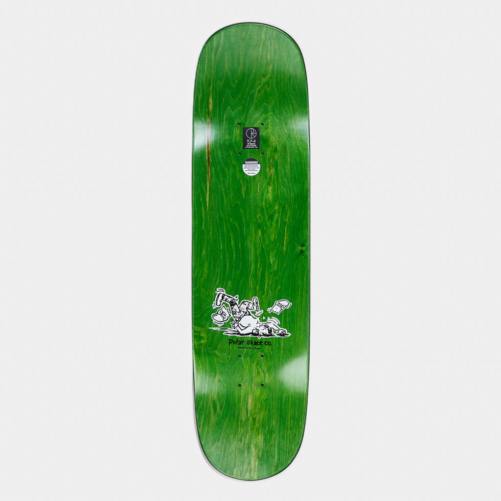 Polar Skate Co. - 8.5" P2 Aaron Herrington Looking Good Son Skateboard Deck - Blue