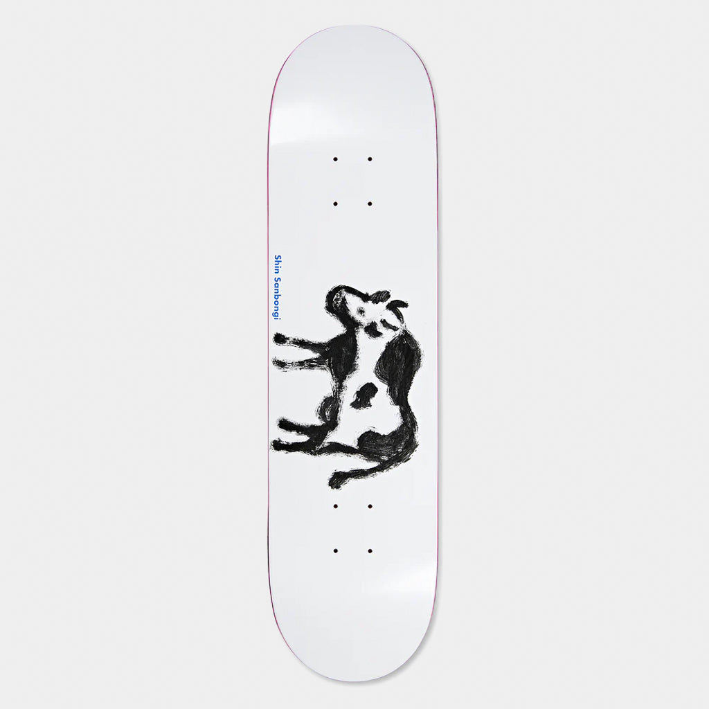 Polar Skate Co. - 8.5" Shin Sanbongi Cow And Devil Skateboard Deck - White