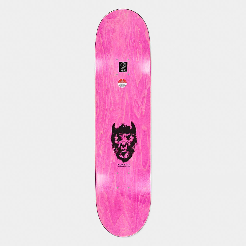 Polar Skate Co. - 8.5" Shin Sanbongi Cow And Devil Skateboard Deck - White