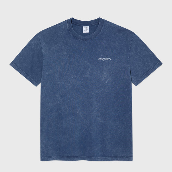 Polar Skate Co. - Surf Logo Acid T-Shirt - Blue