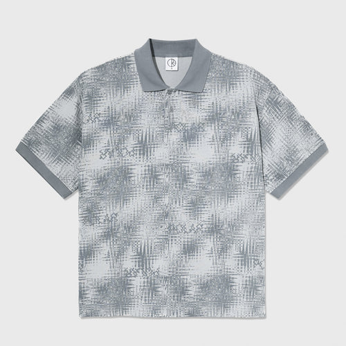 Polar Skate Co. - Surf Short Sleeve Polo Shirt - Scribble / Silver
