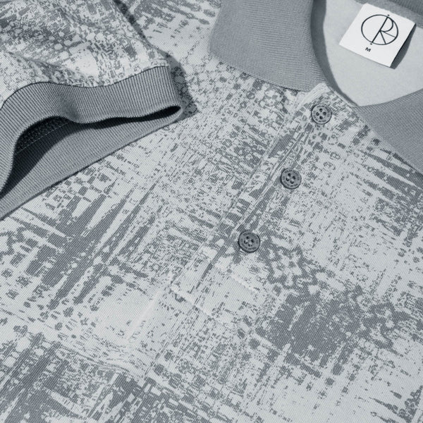 Polar Skate Co. - Surf Short Sleeve Polo Shirt - Scribble / Silver