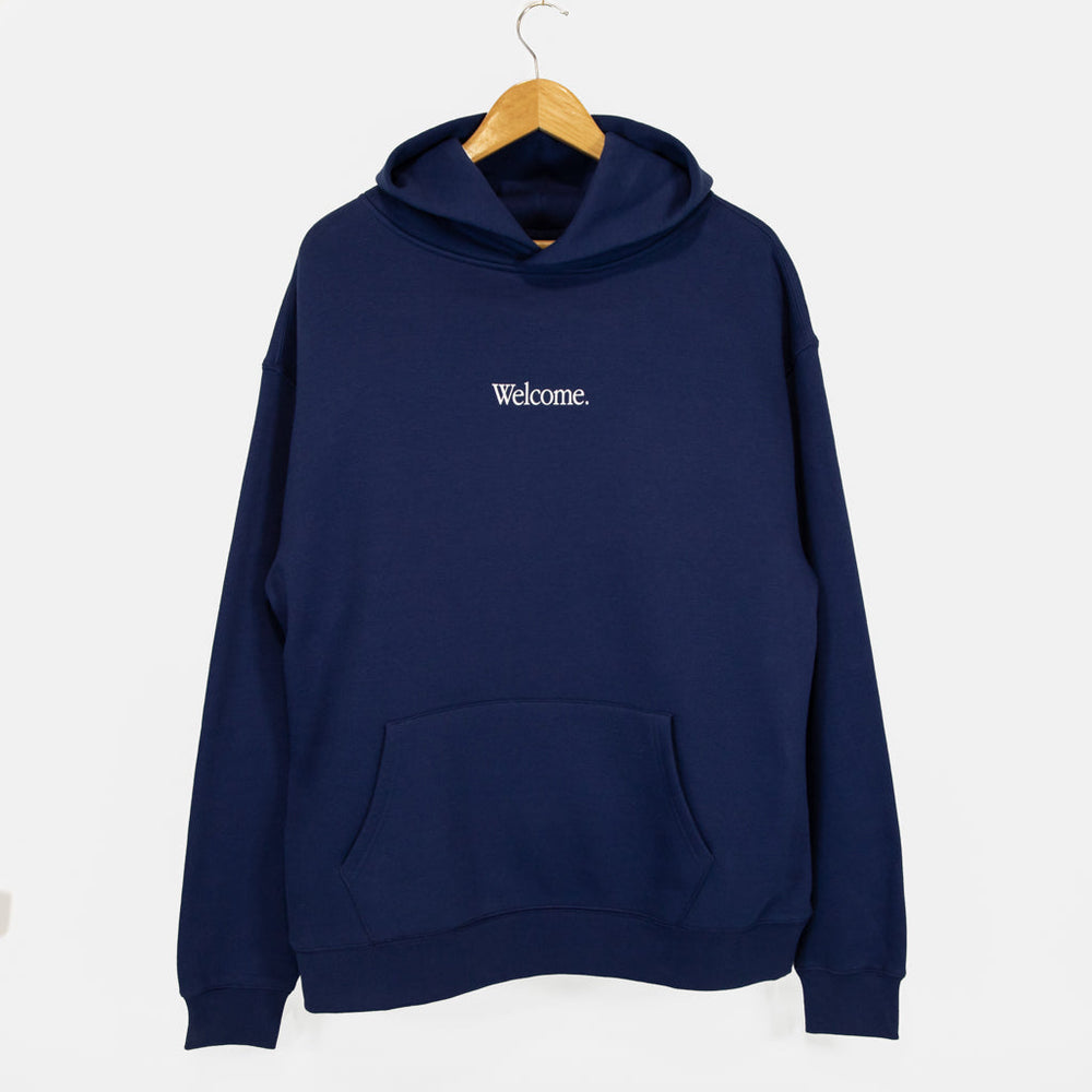 Welcome Skate Store Prince Navy Blue Pullover Hooded Sweatshirt