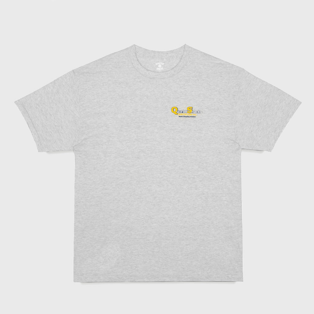 Quartersnacks - Sanitation T-Shirt - Ash Grey | Welcome Skate Store Quartersnacks - Sanitation T-Shirt - Ash Grey | Welcome Skate Store