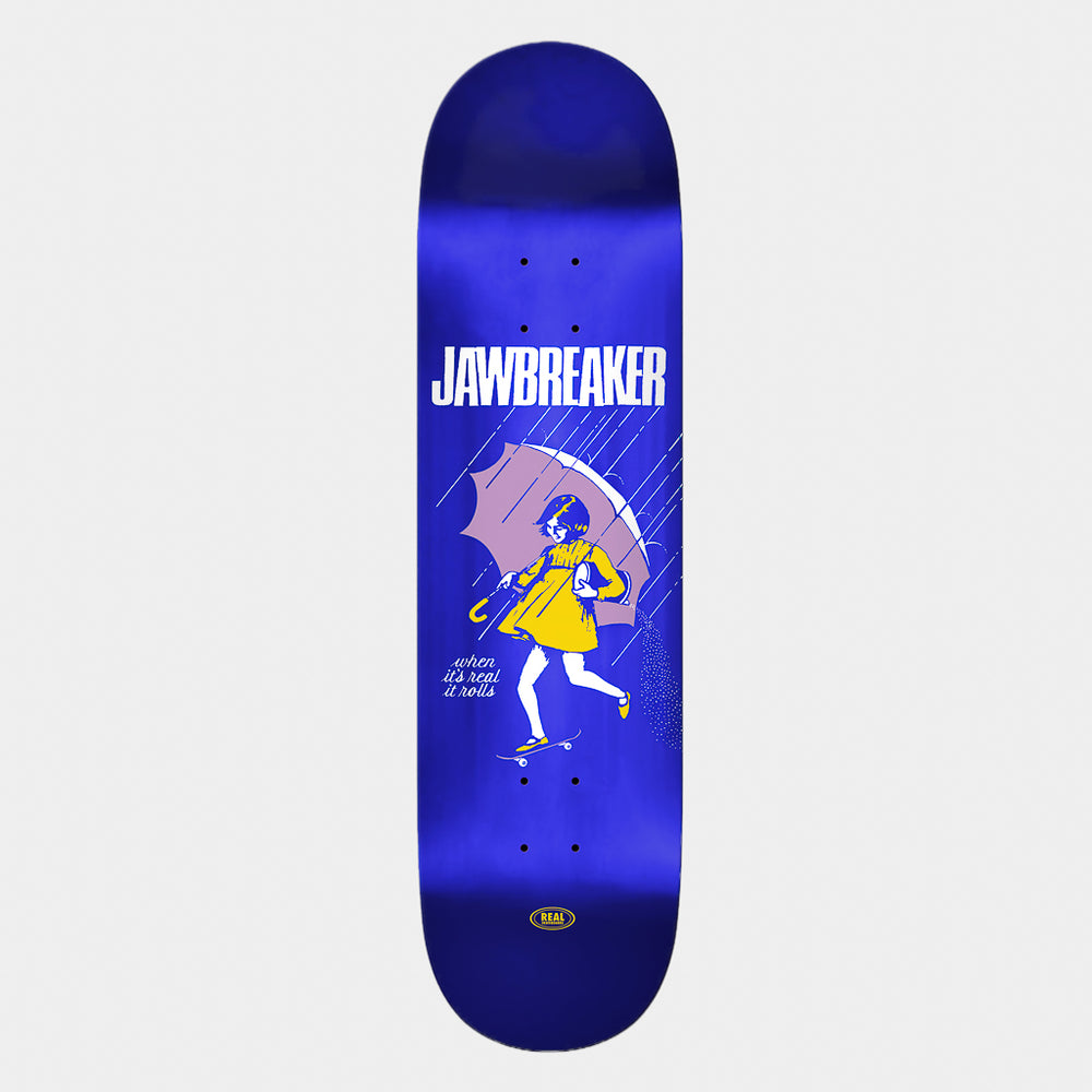 Real Skateboards 8.38" Jawbreaker Team Blue Foil Skateboard Deck