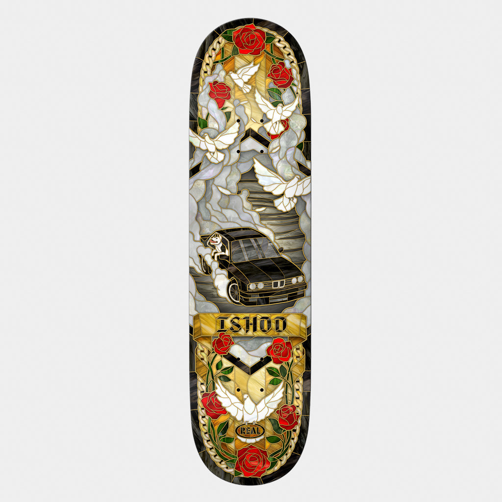 Real Skateboards - 8.25" Ishod Cathedral Twin Tail Skateboard Deck