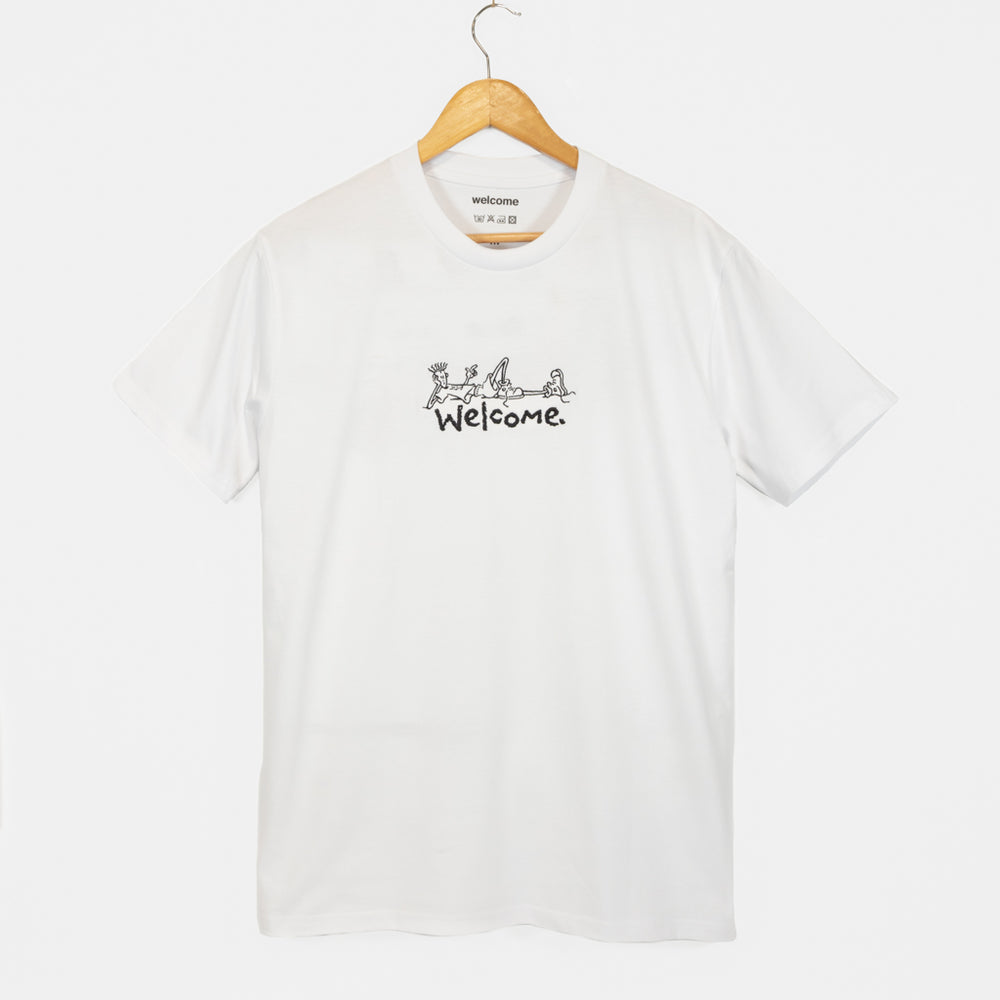 Welcome Skate Store White Relax T-Shirt