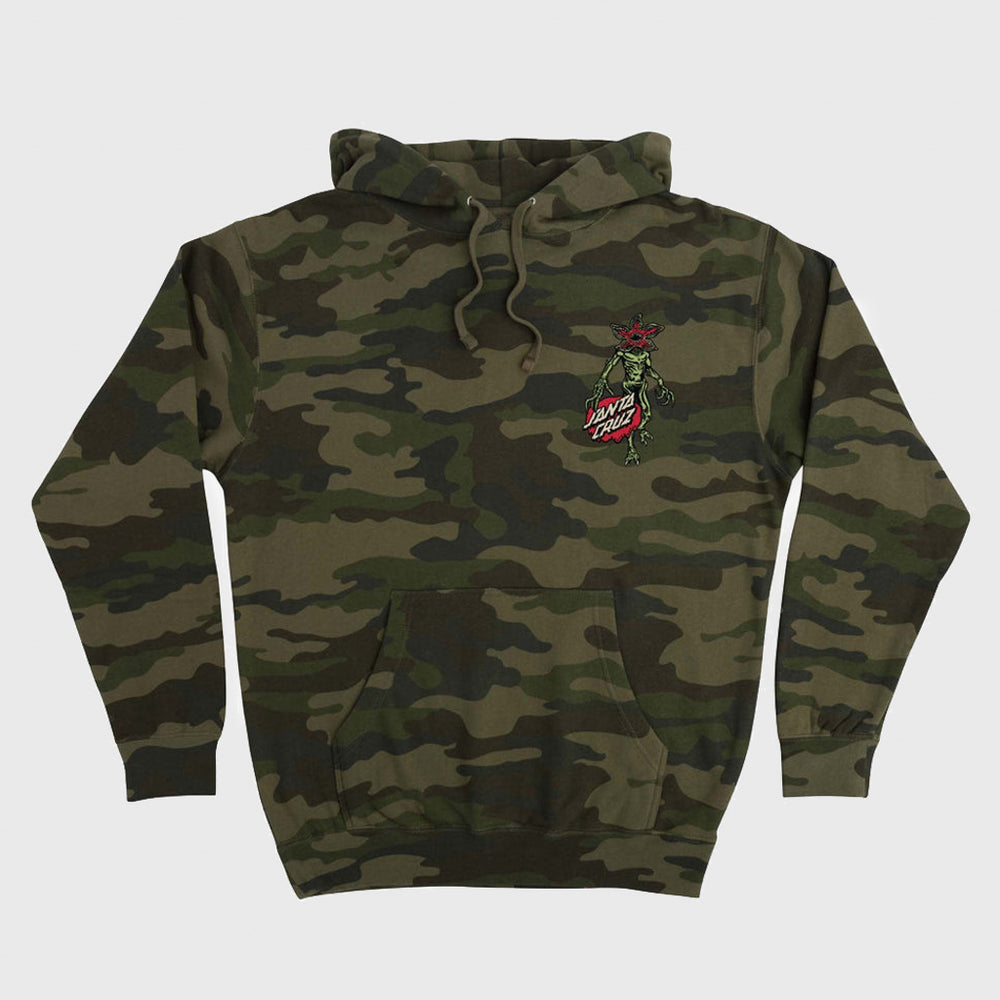 Santa Cruz Stranger Things Demogorgon Forest Camo Pullover Hooded Sweatshirt