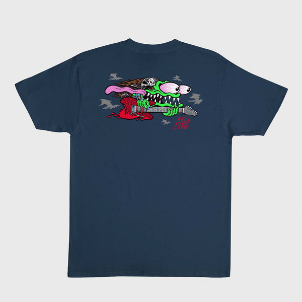 Santa Cruz - Stranger Things Eddie Slasher T-Shirt - Dusk Blue