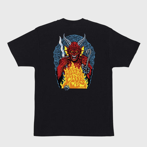 Santa Cruz - Stranger Things Hell Fire Club T-Shirt - Black