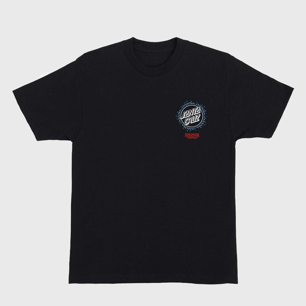Santa Cruz Stranger Things Hell Fire Club Black T-Shirt