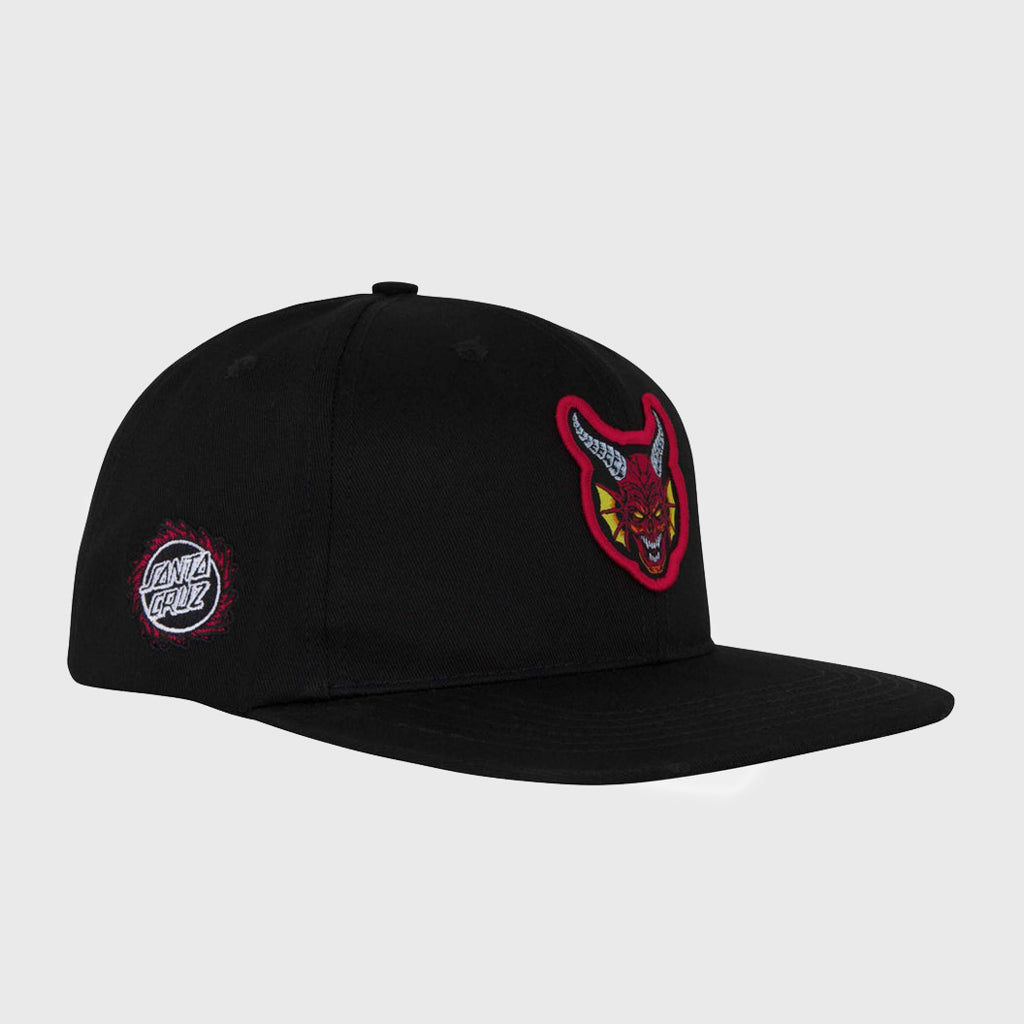 Santa Cruz Stranger Things Hellfire Club Black Snapback Cap 