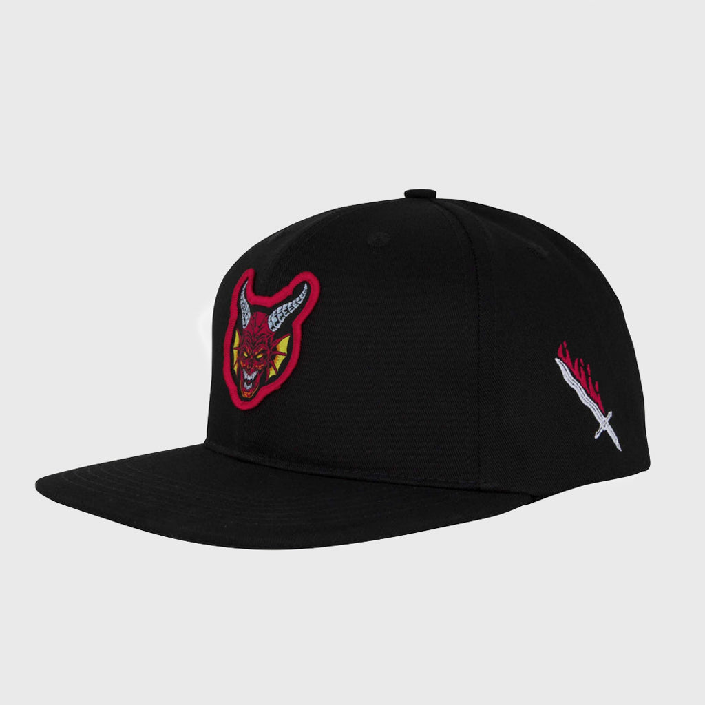 Santa Cruz Stranger Things Hellfire Club Black Snapback Cap 