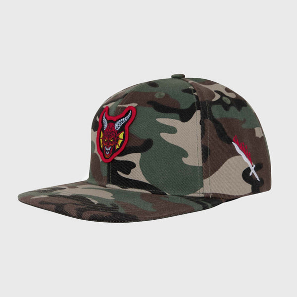 Santa Cruz - Stranger Things Hellfire Club Snapback Cap - Camo