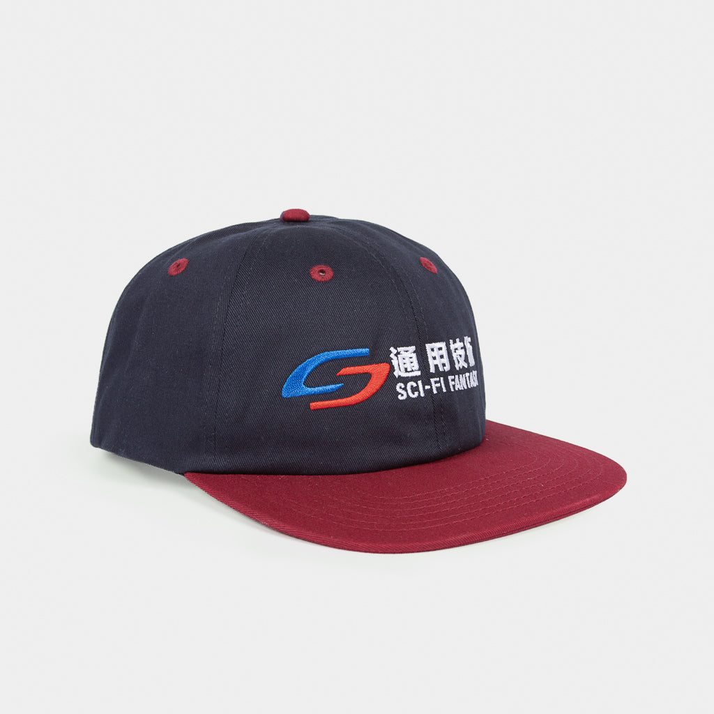 Sci-Fi Fantasy Transit Navy And Deep Red Cap