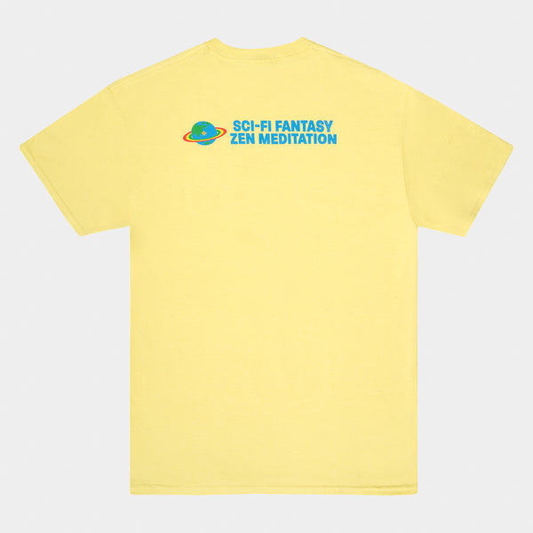 Sci-Fi Fantasy - Zen Meditation T-Shirt - Soft Yellow
