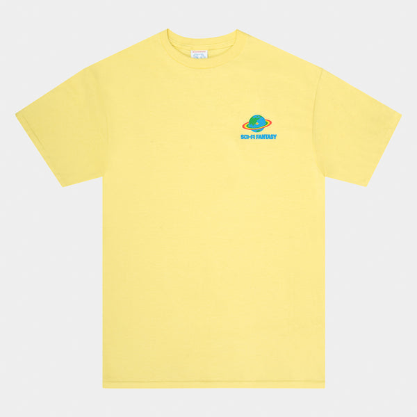 Sci-Fi Fantasy - Zen Meditation T-Shirt - Soft Yellow