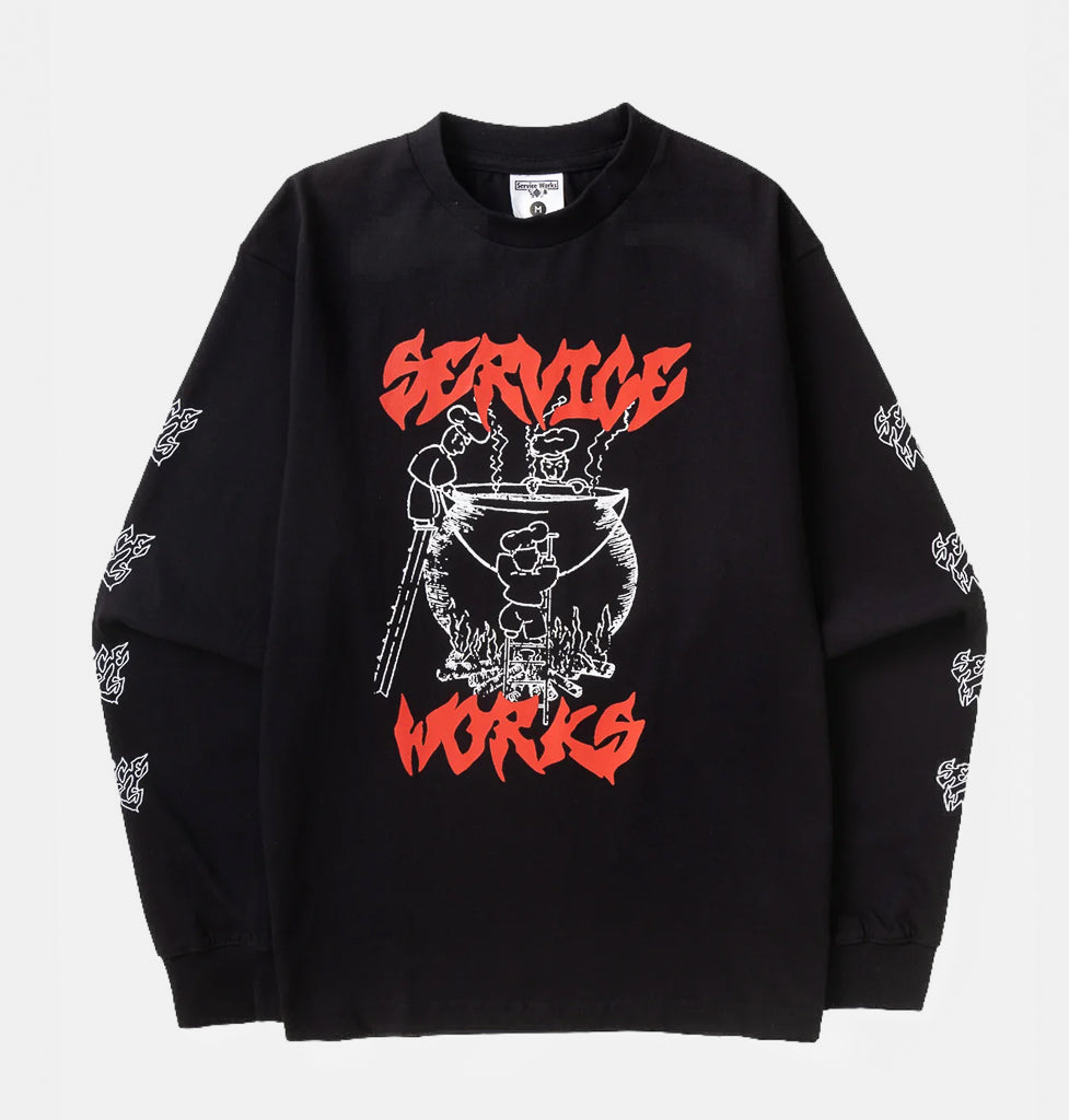 Service Works Boiling Point Black Long Sleeve T-Shirt