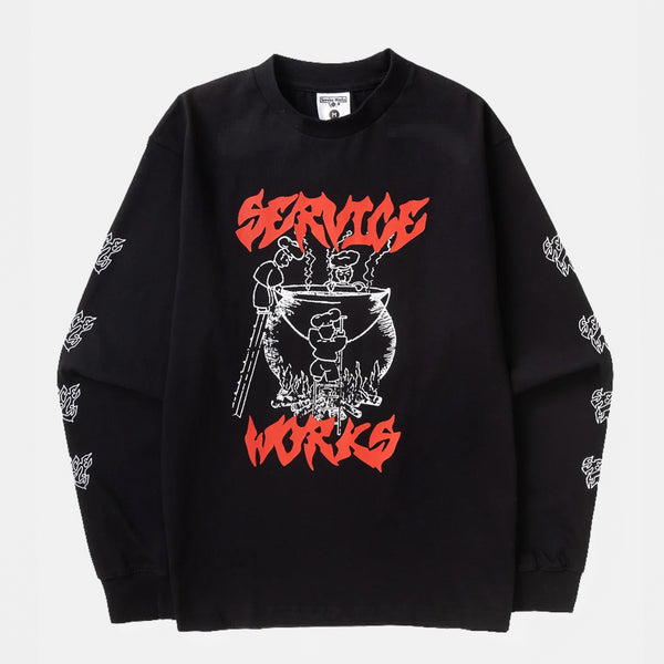 Service Works - Boiling Point Long Sleeve T-Shirt - Black