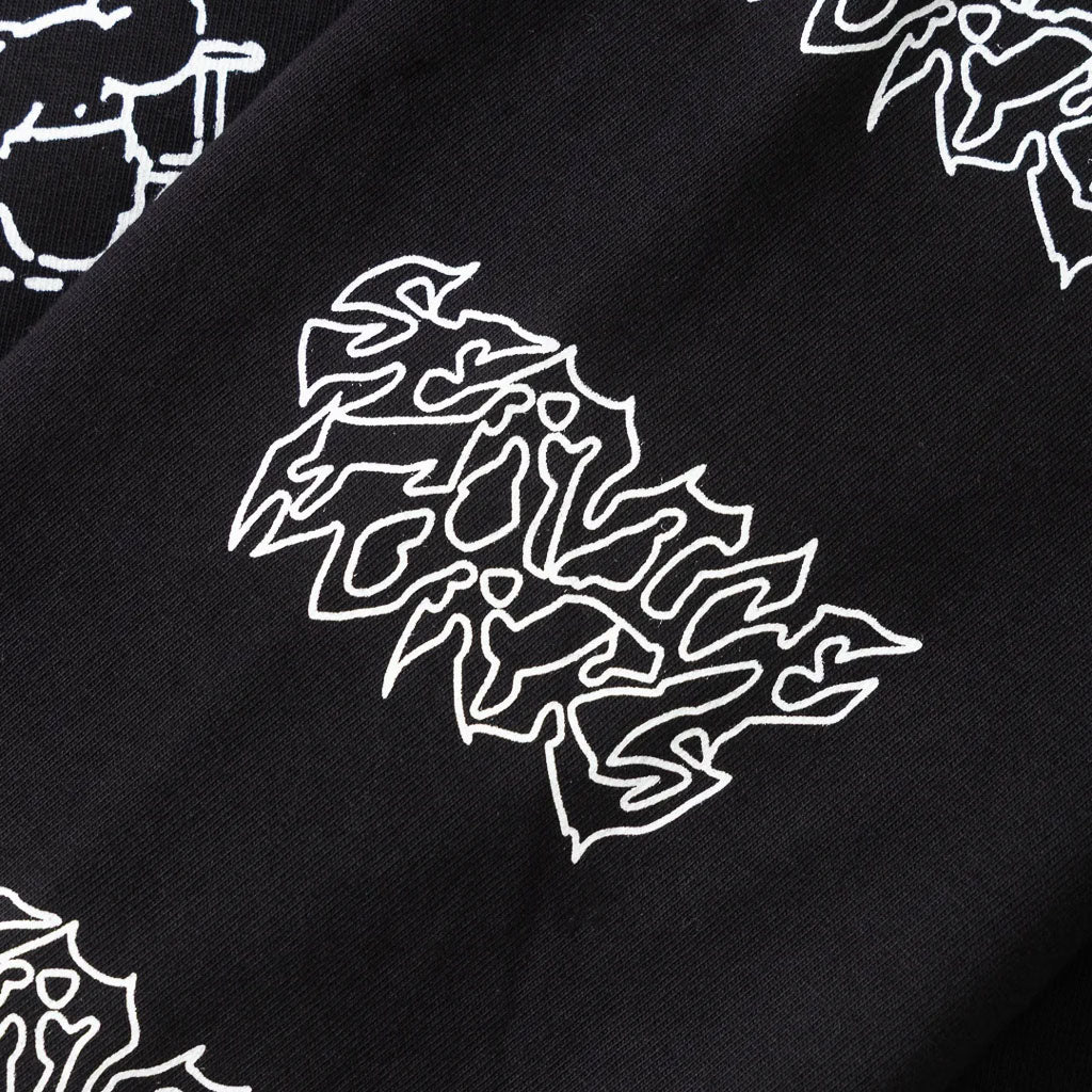 Sleeve Print Of Service Works Boiling Point Black Long Sleeve T-Shirt