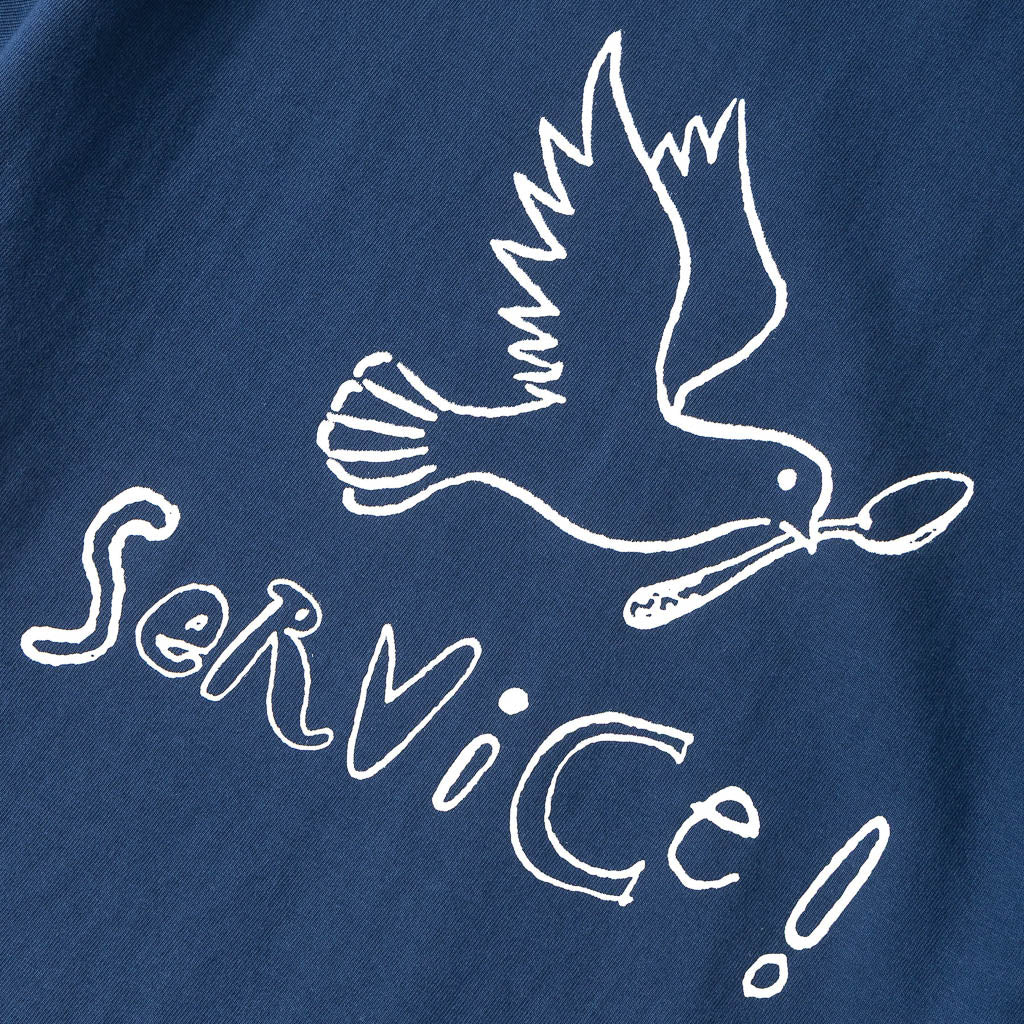 Front Print Navy Blue Service Works Dove T-Shirt