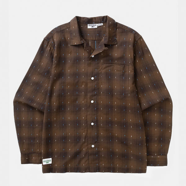 Service Works - Drag Stitch Resort Long Sleeve Shirt - Brown