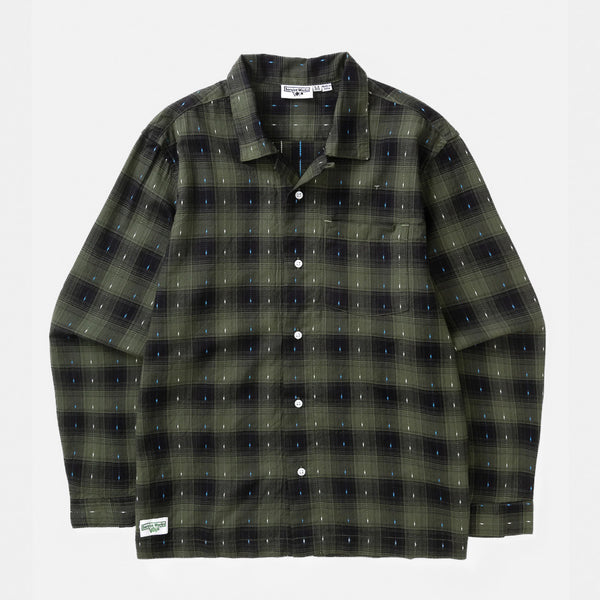 Service Works - Drag Stitch Resort Long Sleeve Shirt - Olive