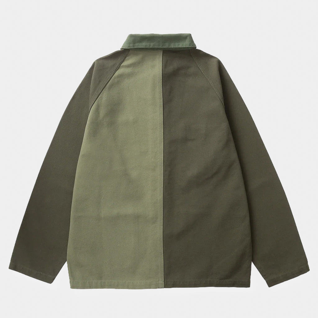 Service Works Green Patchwork Canvas Coverall Jacket