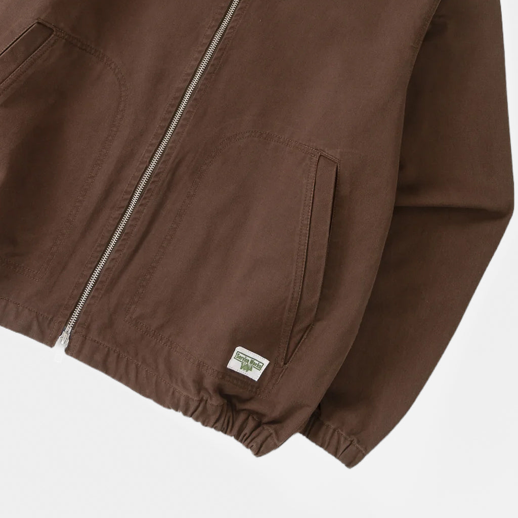 Pockets Of Service Works Brown Twill Work Jacket
