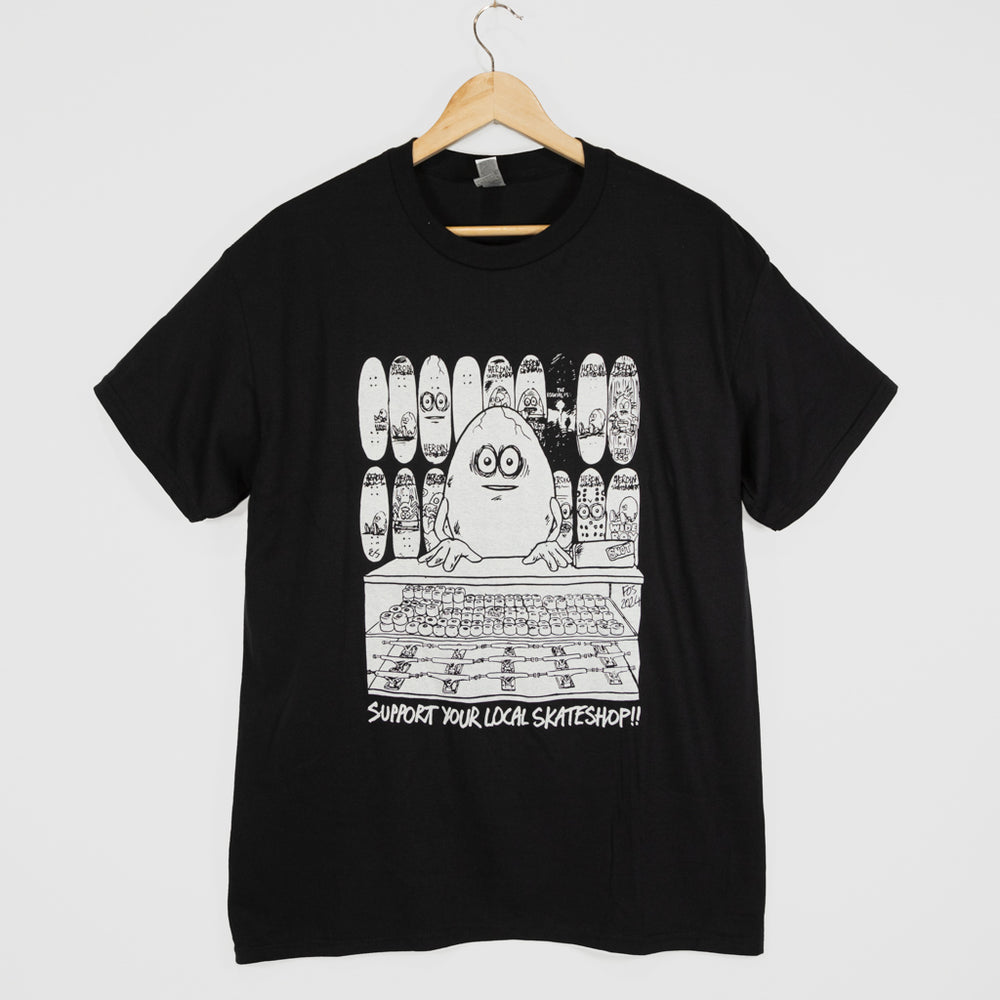 Skate Shop Day SSD Egg Black T-Shirt