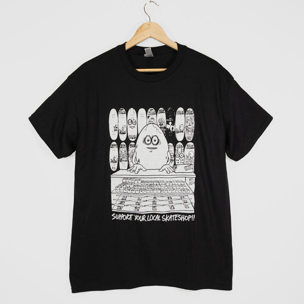 Skate Shop Day - SSD Egg T-Shirt - Black / White
