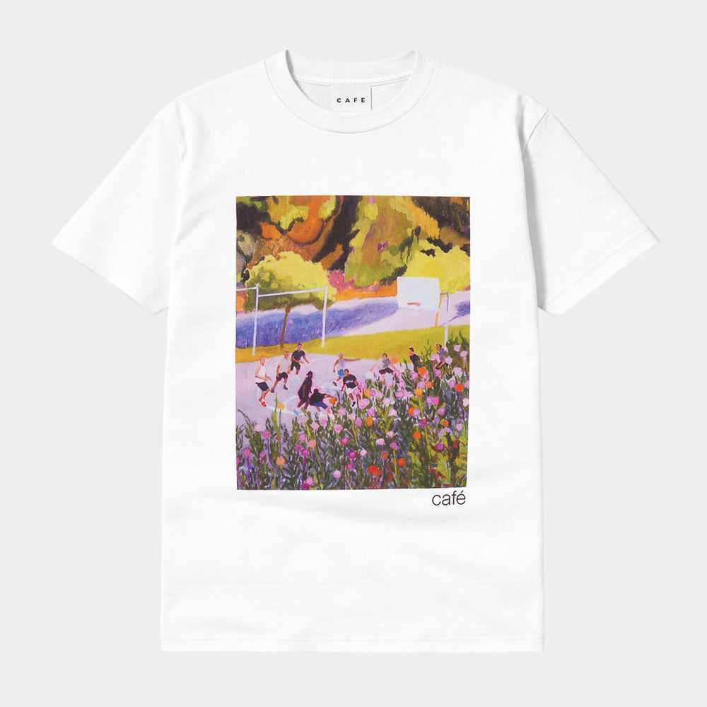 Skateboard Cafe Brian Lotti Courts Guest Artwork White T-Shirt