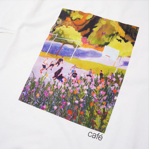 Skateboard Cafe - Courts T-Shirt - White