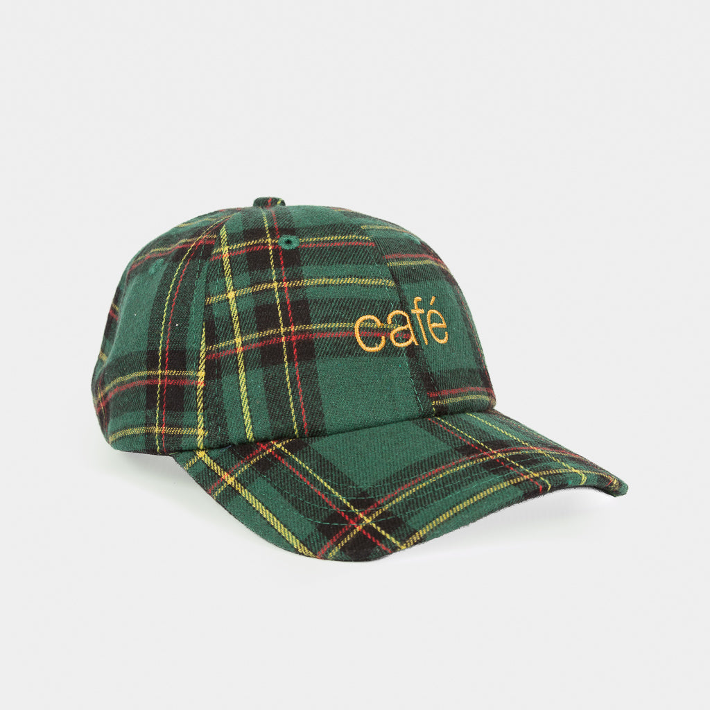 Skateboard Cafe Green Tartan 6-Panel Cap