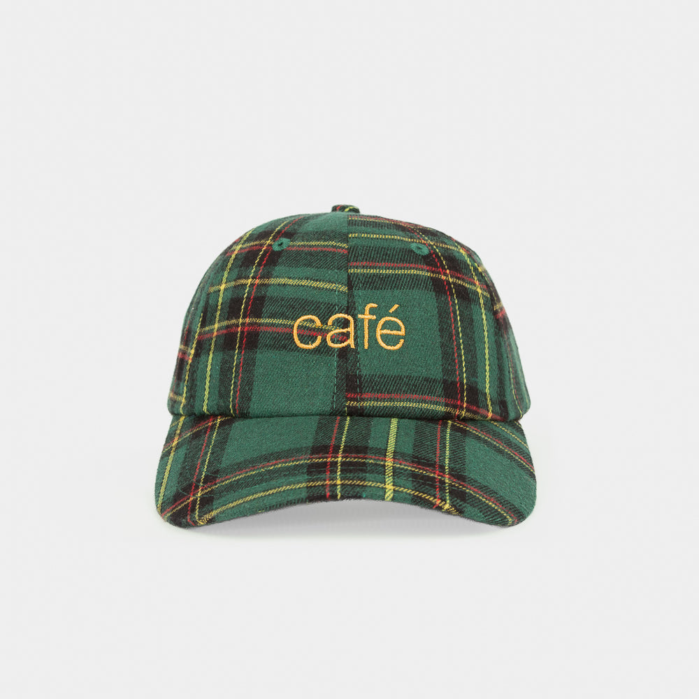 Skateboard Cafe Green Tartan 6-Panel Cap