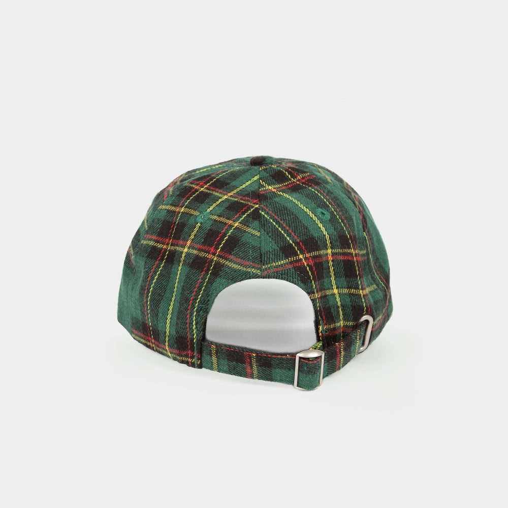 Skateboard Cafe Green Tartan 6-Panel Cap
