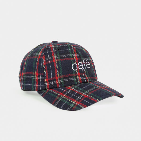 Skateboard Cafe - Tartan 6-Panel Cap - Navy