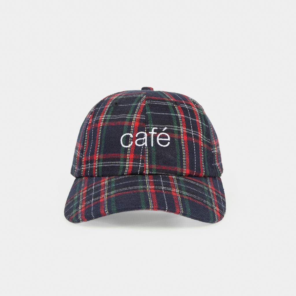 Skateboard Cafe Navy Tartan 6-Panel Cap