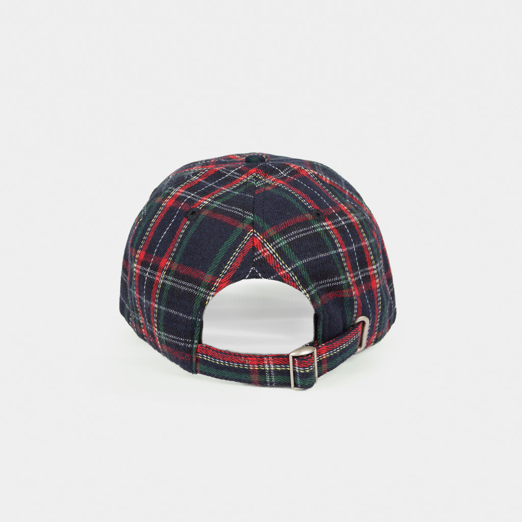 Skateboard Cafe Navy Tartan 6-Panel Cap