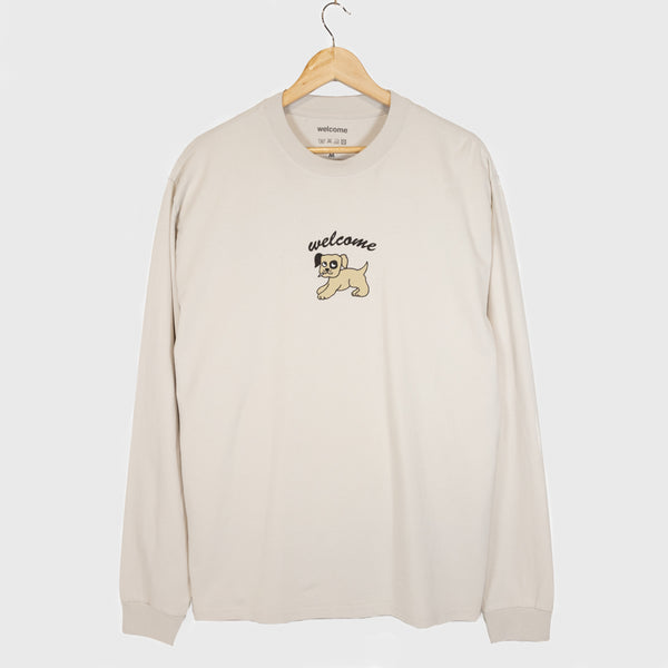 Welcome Skate Store - Smokey Longsleeve T-Shirt - Faded Bone