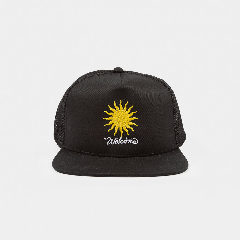 Welcome Skate Store Sun Black Mesh Cap