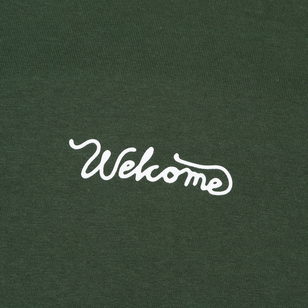 Welcome Skate Store Sun Forest Green T-Shirt Front Print