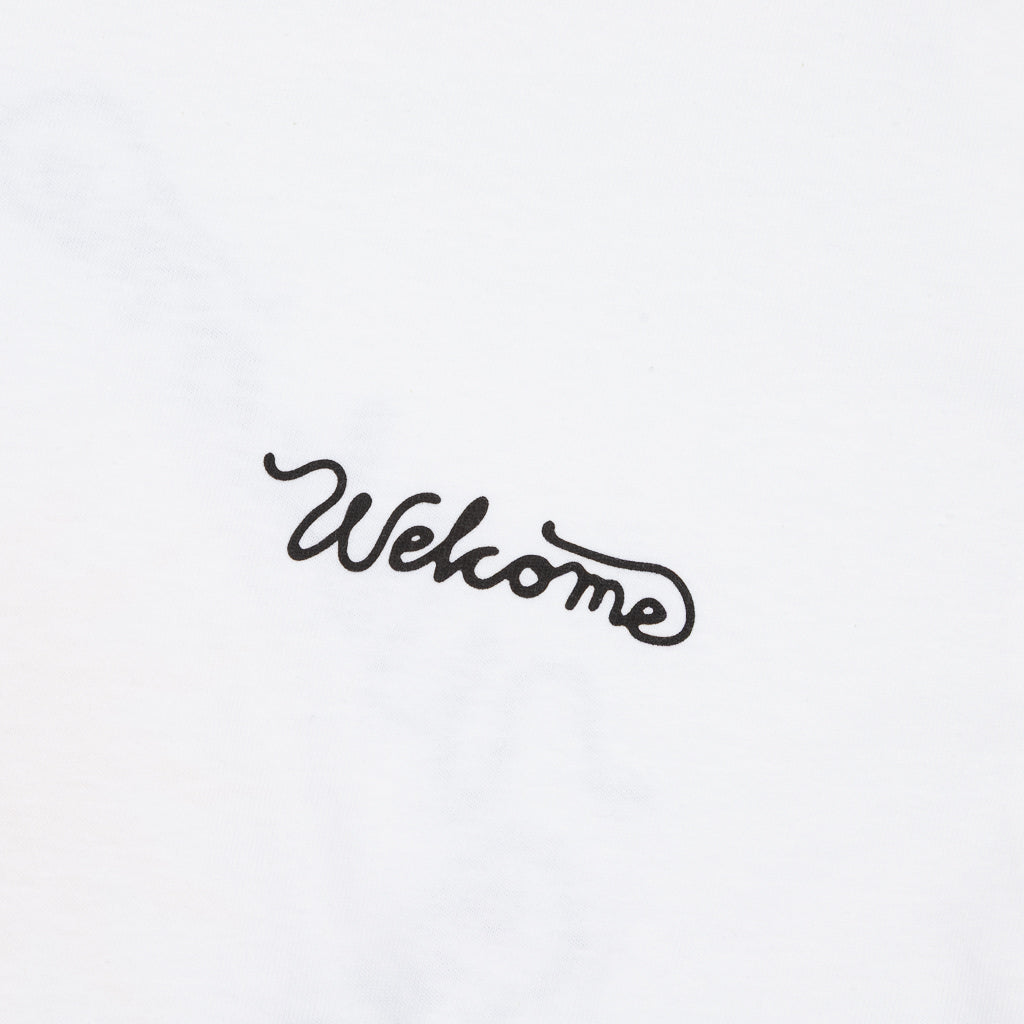 Welcome Skate Store Sun White T-Shirt Front Print