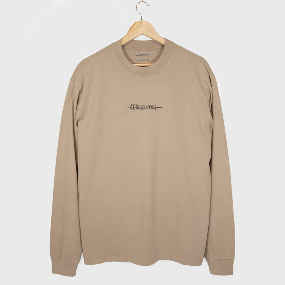 Welcome Skate Store Swordy Khaki Longsleeve T-Shirt