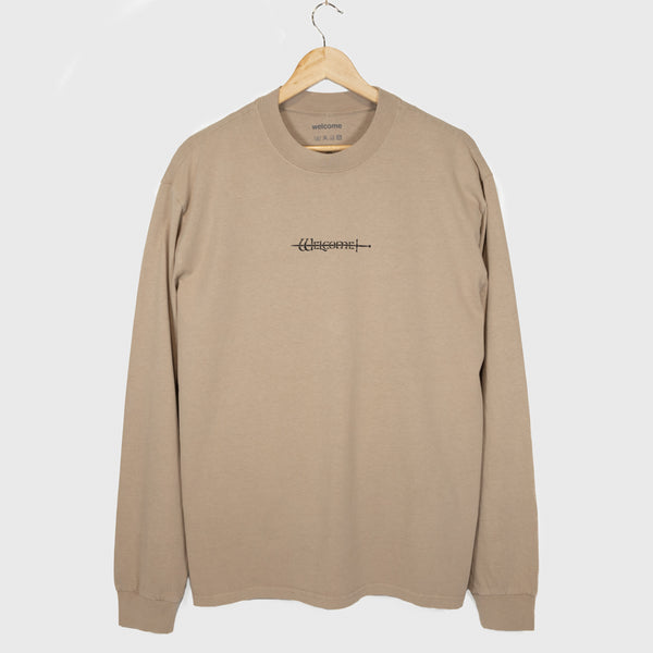 Welcome Skate Store - Swordy Longsleeve T-Shirt - Khaki