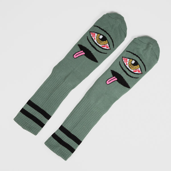 Toy Machine - Bloodshot Eye Socks - Forest