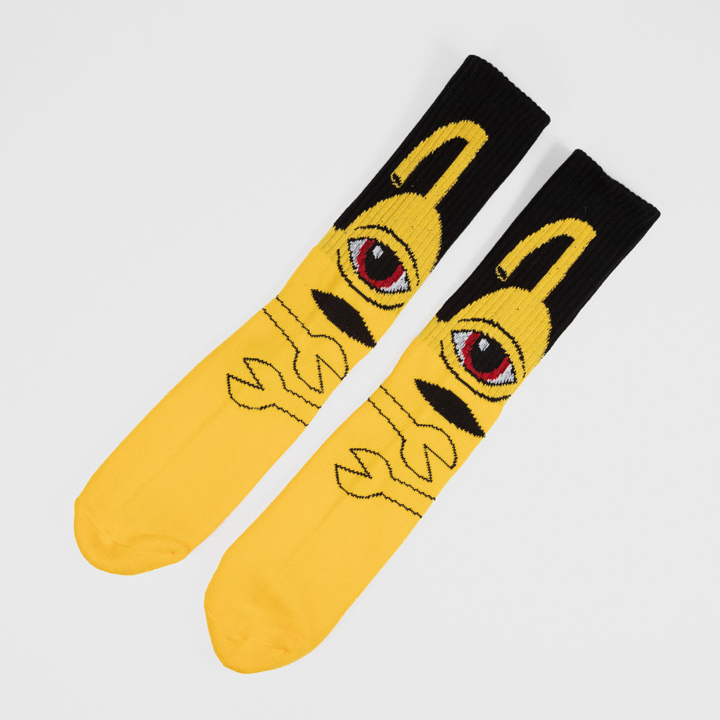 Toy Machine Yellow And Black Sect Hug Socks 