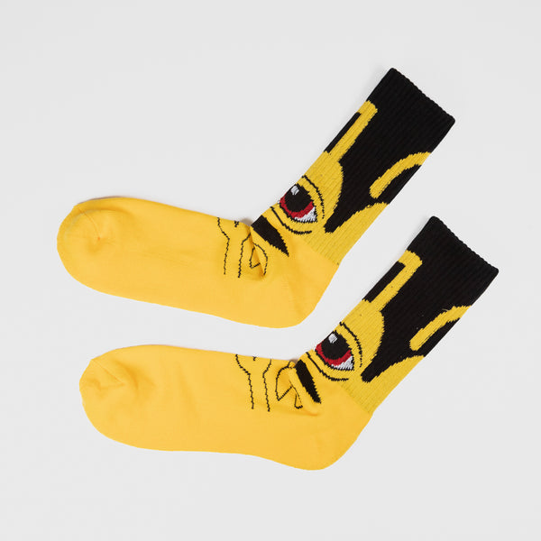 Toy Machine - Sect Hug Socks - Yellow / Black